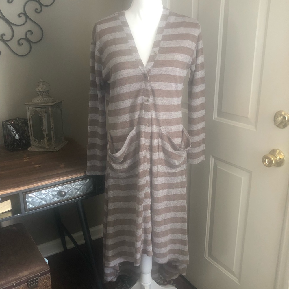 Wonderland of Orange Cardigan Duster